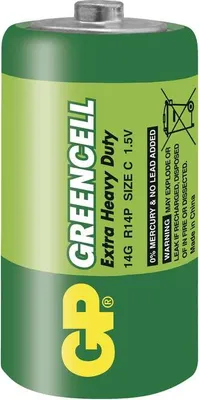 Produktbild von Batterie C R14 1,5 V Einwegbatterie Zinkchlorid 26,2 x 50 mm Quecksilberfrei