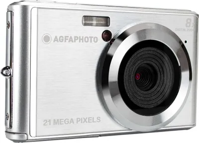 Image de AgfaPhoto DC5200 Appareil photo numérique compact 21MP, zoom numérique 8x, 2,4 pouces, couleur:argent