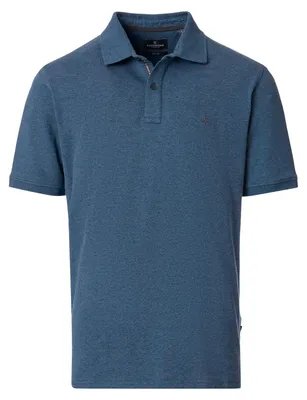 Produktbild von CasaModa Übergrößen Stretch-Poloshirt jeansblau