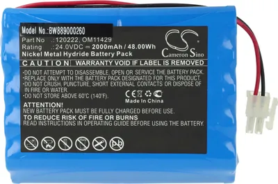 Produktbild von vhbw Akku kompatibel mit Cardioline 3 Digital Medizintechnik (2000 mAh, 24 V, NiMH)