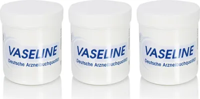 Zdjęcie produktu dla com-four® Zestaw 3 białych wazelin 3x 100ml - Chroni skórę i nadaje jej elastyczność