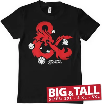 Produktbild von D&D - Dices Big & Tall T-Shirt - 4XL - Black
