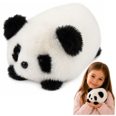 Produktbild von Plüschpanda, Kuscheltier, schwarz-weiß, 16 cm