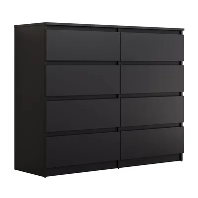 Produktbild von Moderne Kommode HANA M8 mit Schubladen, Schwarz matt
