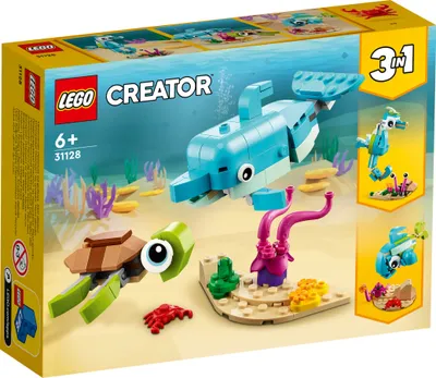 Obrázok produktu pre Stavebnica LEGO Creator 3 v 1 Delfín a korytna?ka 31128 (137 dielikov)