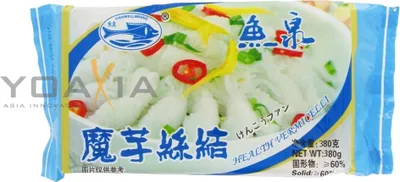 Produktbild von Konjak Nudeln Shirataki Konjac Noodles #1 | Knoten | 380g/ 190g Abtropfgewicht | Low Carb