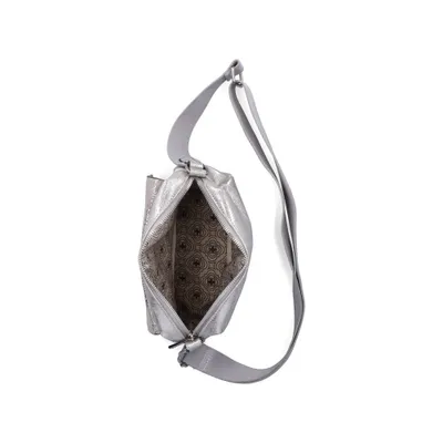 Produktbild von Rieker Damen Umhängetasche klein Überschlag Reißverschluss H1455, Farbe:Silber
