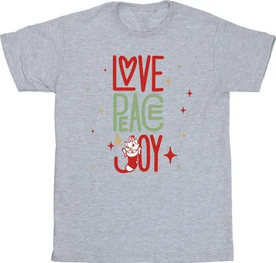 Produktbild von Disney - "The Aristocats Love Peace Joy" T-Shirt für Herren BI11866 (XXL) (Grau)