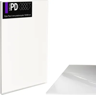 Produktbild von Acrylglas Platte Transparent 100 x 60 cm – 3 mm Stark – PMMA Kunststoffglas Klar – Ersatzglas für Bilderrahmen & Modellbau – UV-Beständig