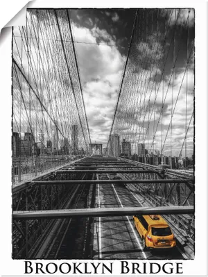 Produktbild von ARTland Poster New York Brooklyn Bridge Größe: 45x60 cm