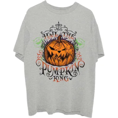 Zdjęcie produktu dla Disney | Oficjalna koszulka zespołu | The Nightmare Before Christmas All Hail, rozmiar XL, kolor szary