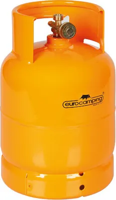 Produktbild von LPG-Gasflasche, vertikaler Gashahnauslass, Anschluss W20 x 1/14" links, Außengew. - 3 Kg (7 L)