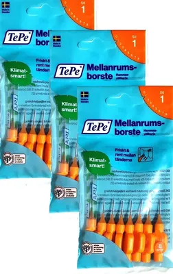 Produktbild von 3x8 TePe Original Interdentalbürsten - 0,45mm orange