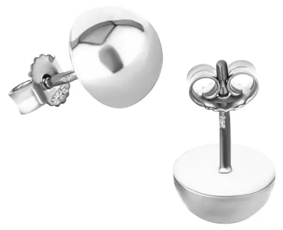 Produktbild von NKlaus Paar Halbkugel-Ohrstecker, 925 Sterlingsilber, Damen, 8mm