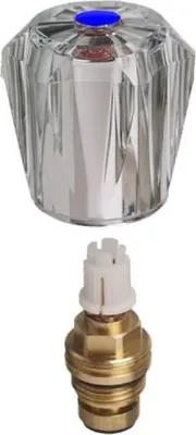 Produktbild von Ventiloberteil Acryl,Elt,blau,3/8" Conmetall Meister