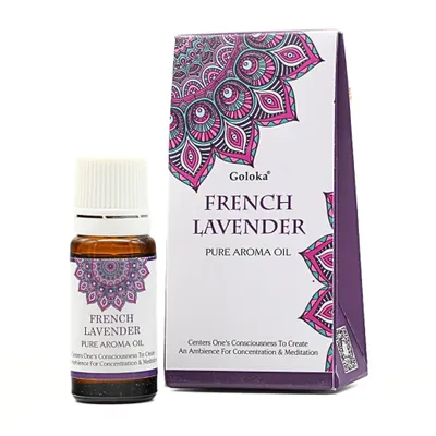 Produktbild von Goloka Duftöl - Indische Naturdüfte für Aromatherapie, Raumduft, Diffusor, Duftlampe (10ml), Lavendel