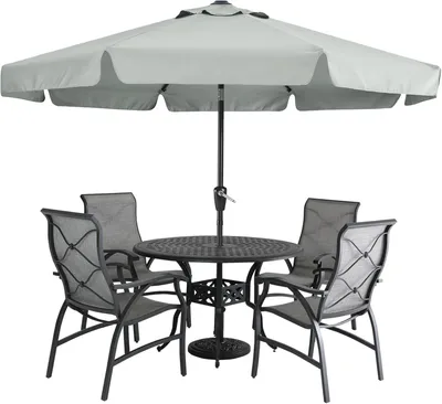 Productafbeelding van Tuinparasol met verduisteringsfunctie, kantelbaar, diameter 2,7 meter, geschikt voor terras en balkon