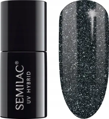 Immagine prodotto di Smalto UV Semilac Starlight Night Black Color 096 7ml