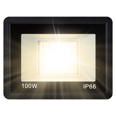 Zdjęcie produktu dla XMTECH, reflektor LED zewnętrzny, 5 x 100W, 7000 lm, IP66, ciepła biel 3000K, do użytku zewnętrznego, idealny do ogrodu, podwórka, garażu