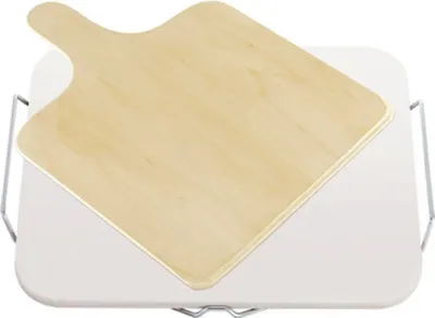 Produktbild von LEIFHEIT 3160 - Pizza Backstein eckig mit Holzschieber -