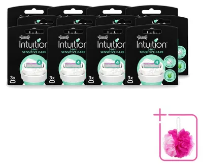 Immagine prodotto di 12 lame di ricambio Wilkinson Intuition Sensitive Care, adatte per pelli sensibili - confezione risparmio - 12 pezzi