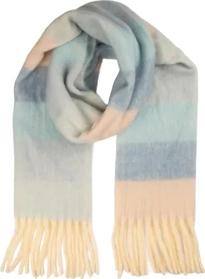 Produktbild von Clayre & Eef Winterschal Damen 40x180 cm Blau Textil