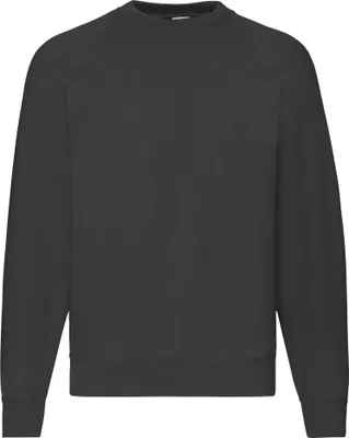 Image de Fruit of the Loom - Sweat-shirt "Classic" pour homme manches raglan PC6399 (XL) (Noir)