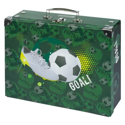 Obrázok produktu pre BAAGL Skladací školský kufor Futbal s príslušenstvom