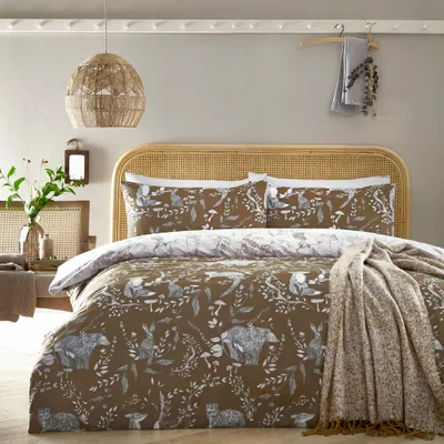 Furn - Floral - Parure de lit Folk RV2094 (Lit double