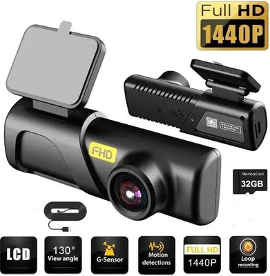 Produktbild von Autodashcam 2K mit Nachtzicht und Crashdetection - mit Bluetooth und WiFi - Bewegungserkennung und Sprachassistenz