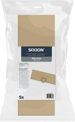 Productafbeelding van SQOON® Stofzuigerzakken geschikt voor Karcher (Kärcher) WD3 / MV3 / 6.959-130.0 - 5 STUKS