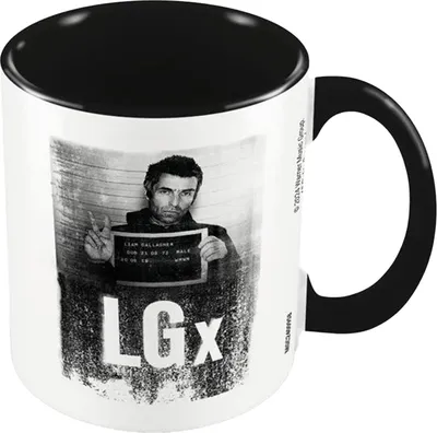 Immagine prodotto di Liam Gallagher - Tazza da caffè "Chi è Liam?" PM10890 (Taglia unica) (Nero/Bianco)