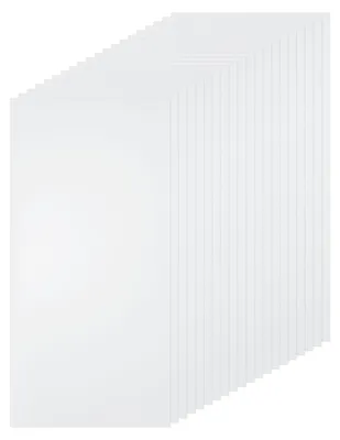 20 transparente PVC-Platten 20x10x0,02 cm für DIY und Basteln