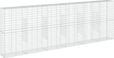 Image de vidaXL Gabion avec couvercle 600x50x200 cm Fer galvanisé
