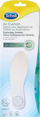 Obrázok produktu pre Scholl - Scholl Air Cushion Everyday Insoles - Vložky s airflow latexovou pěnou 1 pár