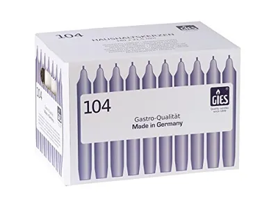 Produktbild von Gies 205-149001-14 Haushaltskerzen, 180 x 21,5 mm, 104-er Karton, champagner