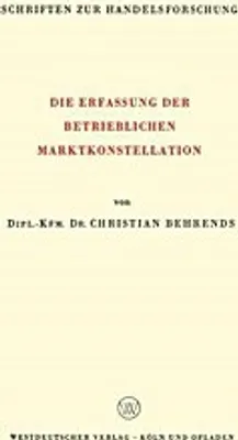 Obrázok produktu pre Die Erfassung der Betrieblichen Marktkonstellation
