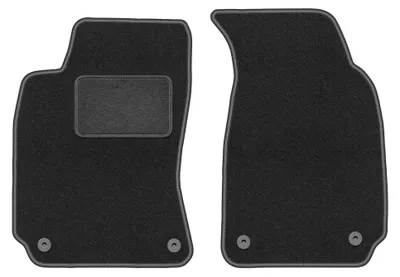 Image de Tapis avant en moquette pour Volkswagen Passat B5 FL 2000-2005 (berline/break) – 2 pièces, gris graphite, sur mesure – Wielganizator LUX