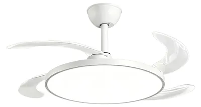 Imagen del producto de Ventilador de techo, luz LED regulable, funcionamiento silencioso, BLANCO