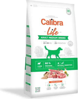Obrázok produktu pre CALIBRA LIFE Adult jahňacieho stredného plemena 12 kg