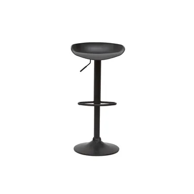 Produktbild von Miliboo - Design-Höhenverstellbare schwarze Barhocker H65 cm (2er-Set) PEBBLE