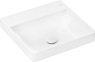 Produktbild von hansgrohe Xelu Q Aufsatz-Handwaschbecken, ohne Überlauf, geschliffen, 500x480mm, Weiß, 61015450