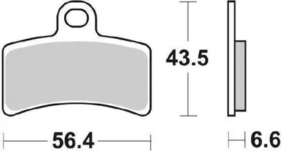Produktbild von Bremsbelag SBS 815HF (Satz pro Scheibe) Street Ceramic