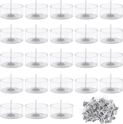 Produktbild von Teelichthalter für Kerzen, Gießform, 50 Stück, Kerzengläser mit 100 Dochten für Teelichter, DIY-Kerzen, Set für Hochzeitsdekoration