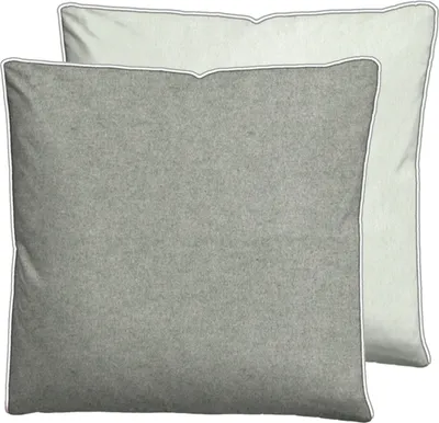 Produktbild von biberna Melange-Flanell Bettwäsche 0840500 MELANGE UNI color: sturmgrau, size: 1x 80x80 cm