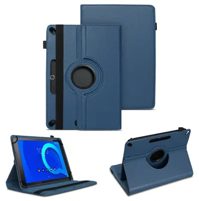 Produktbild von Schutzhülle für Alcatel 3T 10 Tablet Tasche Case Hülle Schutz Cover 360° DrehbarFarben:Blau