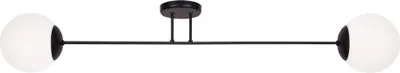 Immagine prodotto di Lampada da soffitto SAVOY bianco e nero 2xE27x40W in metallo, dimensioni: 25x125x14 cm, IP20, Kaja