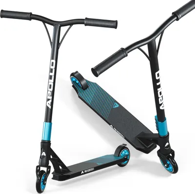 Produktbild von Apollo Stunt Scooter - Genesis Pro X | High End Stuntscooter, ABEC 9 Kugellagern | Trick Roller mit 120mm Wheels und Alu Core | Stunt Scooter Erwachsene Edition |Tretroller, Stuntroller, - Schwarz/Mint