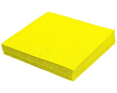 Produktbild von 200x Servietten 33 x 33 cm 1/4 -Falz 2-lagig gelb