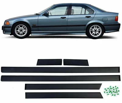 Für BMW 3er E36 Limo Touring M 1990-1999 Türleisten Stoß Zierleisten 6 teilig in der Farbe von Carparts-Online GmbH
